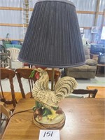 Ceramic Rooster Lamp