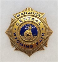 Vintage Badge Manager Central Wyoming Fair