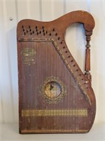 Antique 1910 Guitar Piano Harp Musical Instrument