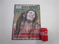 Affiche en métal 16'' X 12'' Bob Marley