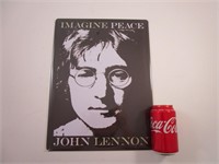 Affiche en métal 16'' X 12''  John Lennon