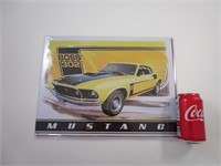 Affiche en métal 16'' X 12''  Mustang