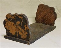 Leaf and Acorn Pyrography Book Stand.