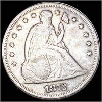 1872 Seated Liberty Dollar XF