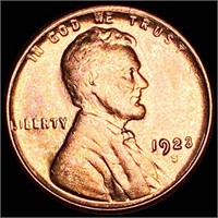 1923-S Lincoln Wheat Penny UNCIRCULATED RED