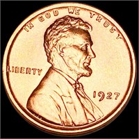 1927 Lincoln Wheat Penny CHOICE BU RED