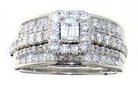 14kt Gold Emerald Cut 2.00 ct Diamond Ring