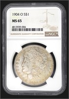 1904 New Orleans MS65 GEM Morgan Silver Dollar