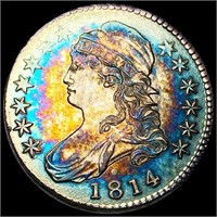 1814 Capped Bust Half Dollar CLOSELY UNC