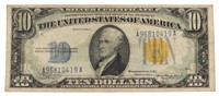 1934 North Africa WWII $10.00 Silver Certificate