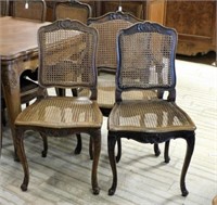 Louis XV Style Oak Armchair and Side Chairs.