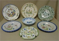 French Hand Painted Faience Selection.