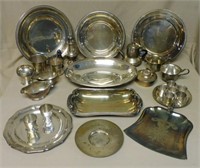 Christofle and Various Silver Plate Selection.