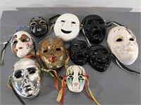 Small Ceramic Mask Decorations