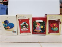 4 Hallmark Keepsake Disney Ornaments