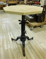 Unique Cast Iron Base Adjustable Bistro Table.
