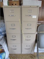 Several 4-Drawer File Cabinets