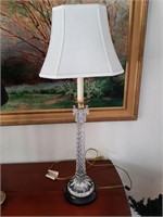 MAITLIN- SMITH CRYSTAL & BRASS 34" TABLE LAMP