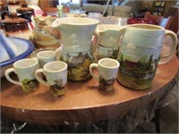 Serco Hand Painted Pitchers & Cups