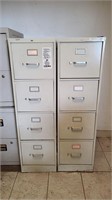 Pair of high-quality Hon file cabinets.