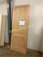 (5) Matching 8 Foot Slab Alder Wood Doors