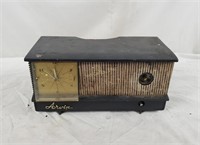 1957 Arvin Tube Clock Radio 5572, Needs Work