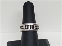 .925 Sterling Silver Sapphire Band