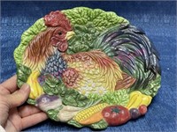 Fitz & Floyd rooster plate