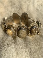 Beautiful Elk Tooth & Gold Nugget Bracelet