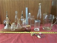 Collection of various  vintage glass