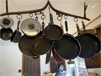 Large Lot of frying pans