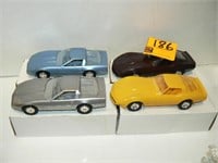 4 CORVETTE PROMO CARS WITH BOXES