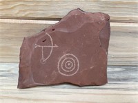 Petroglyph Slab Rock Decor Art Signed
