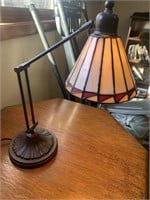 Vintage Stained glass desk lamp