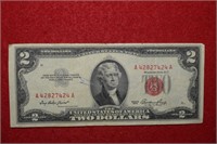 1953 $2 U.S. Note  Red Seal  Priest/Humphrey