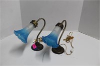 Pair of Morning Glory Wall Sconce Lights