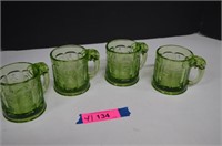 Four Heisey 1895-1975 Fairy Tale Cups