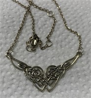 Sterling Silver Celtic Style Necklace
