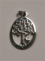 Sterling Silver "Tree of Life" Necklace Pendant JC