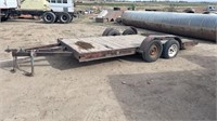 16'  Flat Bed Trailer w/ Ramps