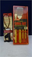 Electric Charcoal Starter & Stainless Grill Set