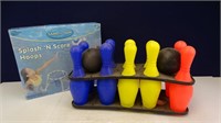 Plastic Bowling Toy Set & Splash 'N Score Hoops