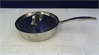 3Qt Stainless Steel 3-Ply Pan w/ Lid