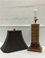 Vintage Abacus Table Lamp KCG