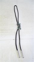 Vintage Turquoise & Silver Bolo Tie