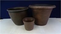 (3) Planter Pots