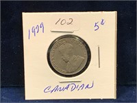 1929 Canadian nickel