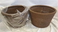 NEW All Weather Wickered Hose Pot - 2pk 7C