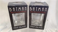 NEW Batman Pint Glasses - 2pk 8C