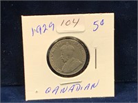 1929 Canadian nickel